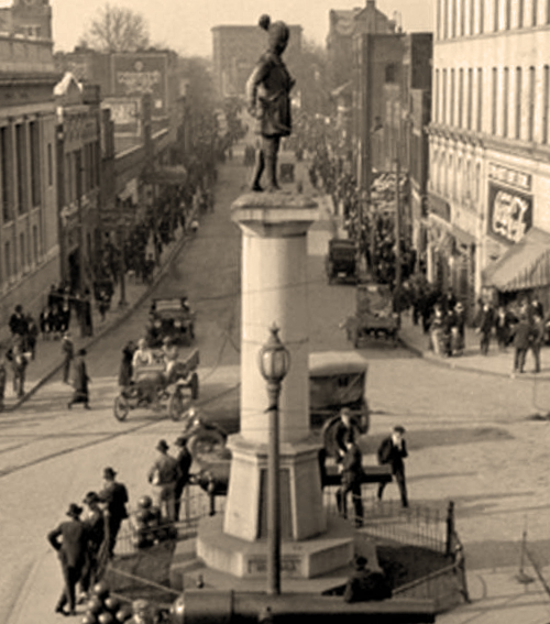 Daniel Morgan Monument - Downtown Spartanburg - 1920's era image