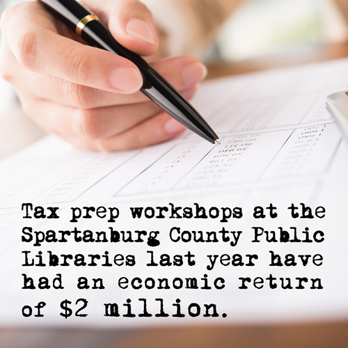 Tax Prep Workshops - Spartanburg County Public Libraries