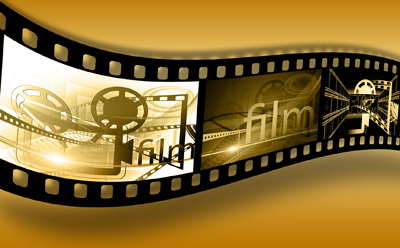 Film Strip with Movie Projector